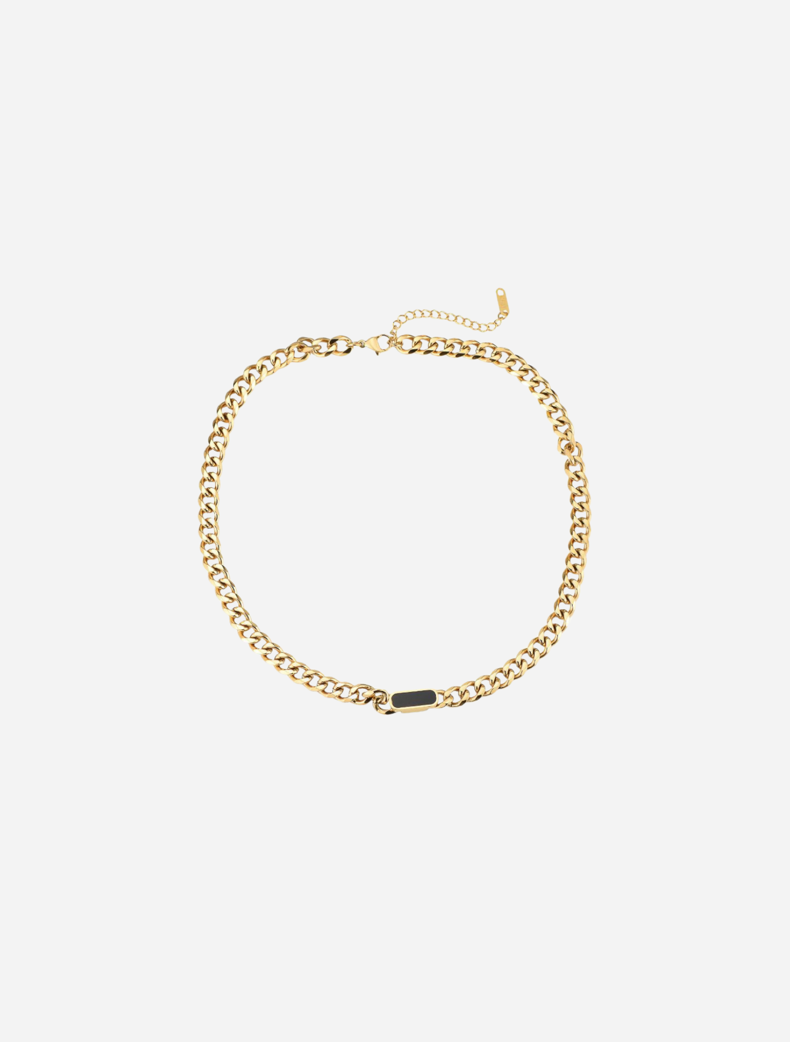 Masywny naszyjnik z onyksem Bold