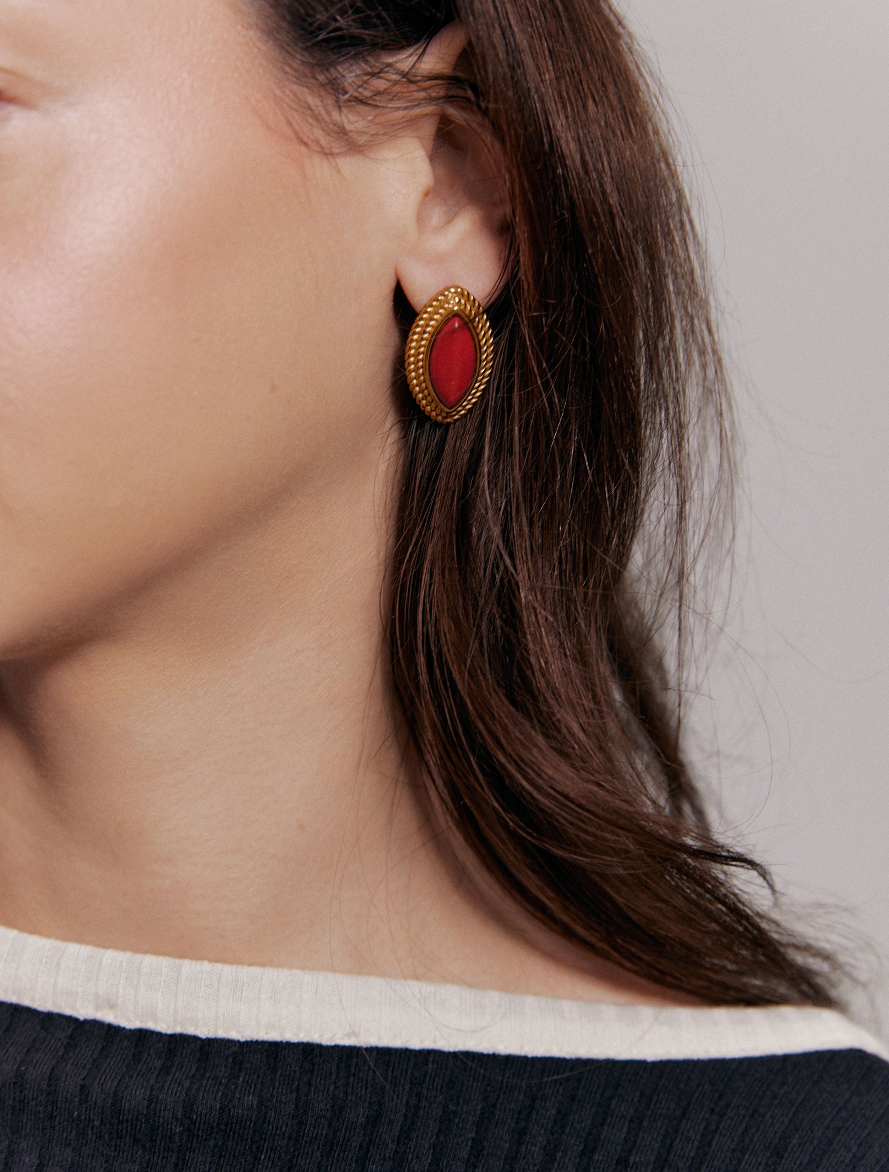 Złote kolczyki vintage Charlotte