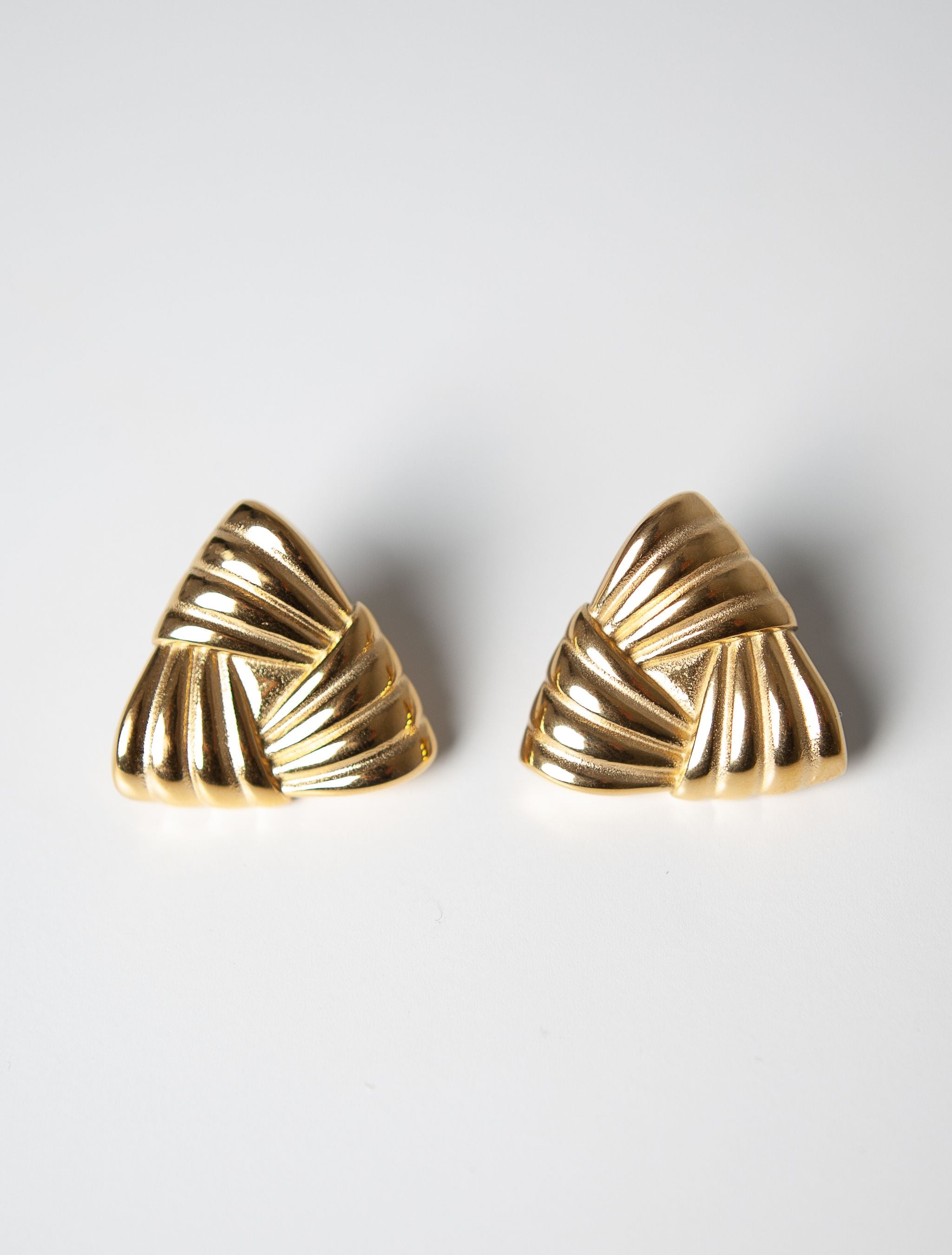 Trójkątne kolczyki vintage Trin